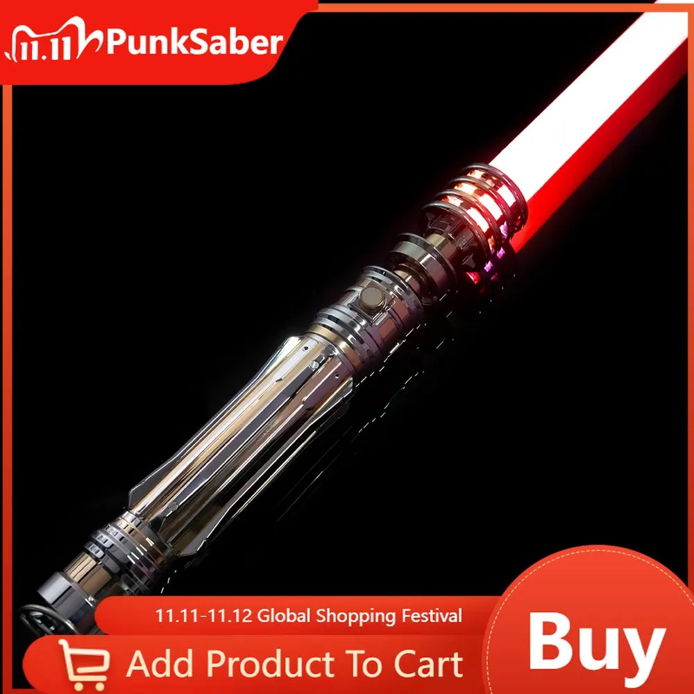 PunkSaber Pixel Lightsaber Movie Restored Deluxe Metal Hilt Sensitive Smooth Swing FX Heavy Dueling Laser Sword 12 Sound 12 RGB
PunkSaber Pixel Lightsaber Movie Restored Deluxe Metal Hilt Sensitive Smooth Swing FX Heavy Dueling Laser Sword 12 Sound 12 RGB