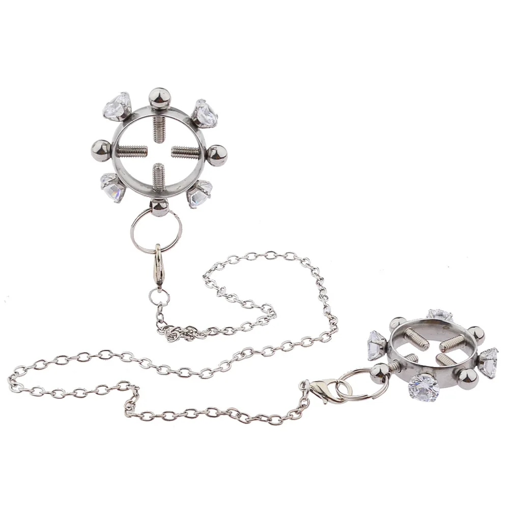 Металлическая цепочка, зажимы для сосков, зажимы для груди, секс-рабы, зажимы для сосков, секс-игрушки, стимуляция груди, пары, взрослые игрушки