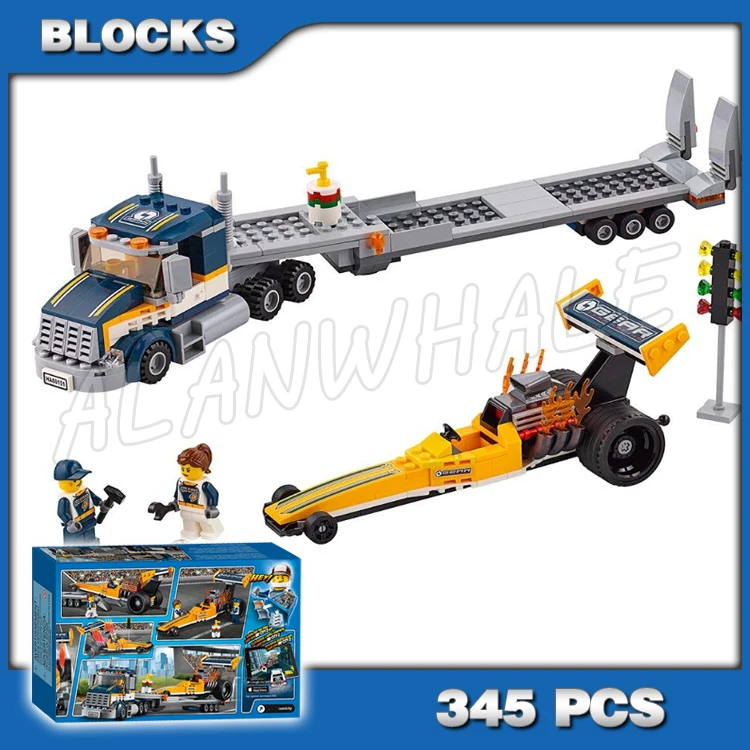 345pcs Urban Great Vehicles Dragster Transporter Truck Trailer 10650 Building Blocks Toy Bricks Compatible with Model
345pcs Urban Great Vehicles Dragster Transporter Truck Trailer 10650 Building Blocks Toy Bricks Compatible with Model