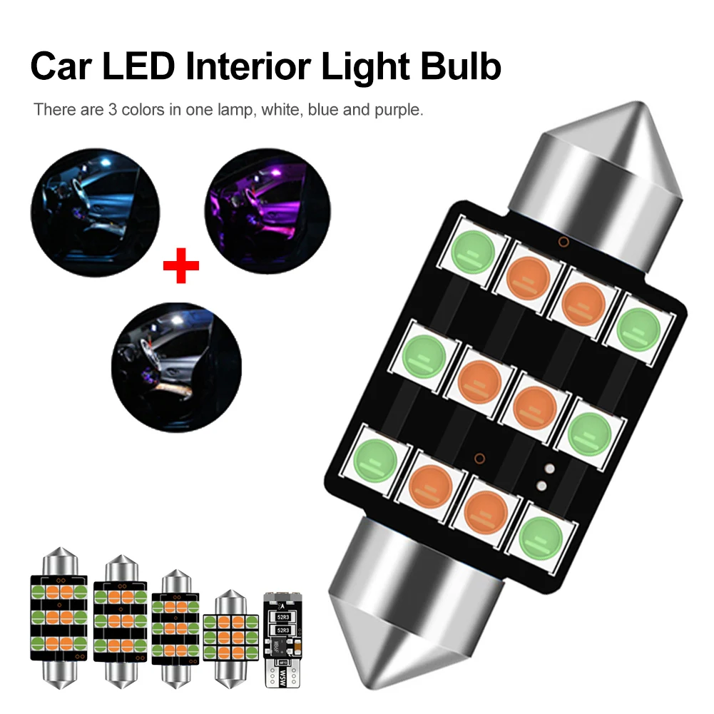 3 Colors Car LED Interior Light 3014 Festoon Bulb High Brightness Car Reading Lamp Dome Light For BMW VW Tesla Benz Accessories
3 Colors Car LED Interior Light 3014 Festoon Bulb High Brightness Car Reading Lamp Dome Light For BMW VW Tesla Benz Accessories