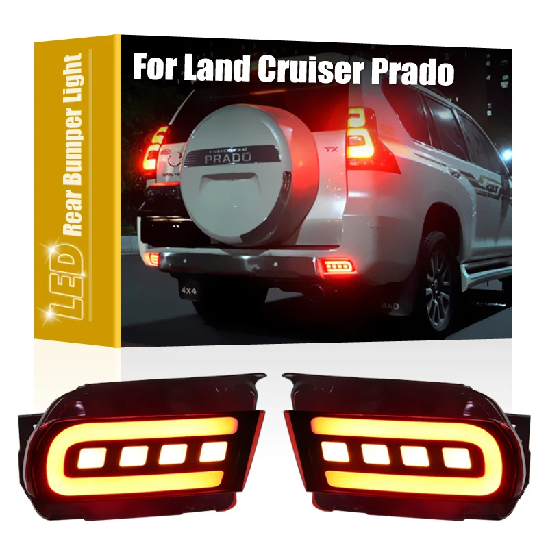 2Pcs LED Taillight Rear Bumper Lamp Assembly Red Driving Brake Turn Signal Light For Toyota Land Cruiser Prado LC150 2010-2018
2Pcs LED Taillight Rear Bumper Lamp Assembly Red Driving Brake Turn Signal Light For Toyota Land Cruiser Prado LC150 2010-2018