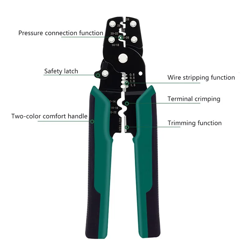 Multi Pliers Crimping Plier Multi Tool Wire Stripper Multitool Functional Snap Ring Terminals Crimper Wire Tool Plier Hand Tools
Multi Pliers Crimping Plier Multi Tool Wire Stripper Multitool Functional Snap Ring Terminals Crimper Wire Tool Plier Hand Tools