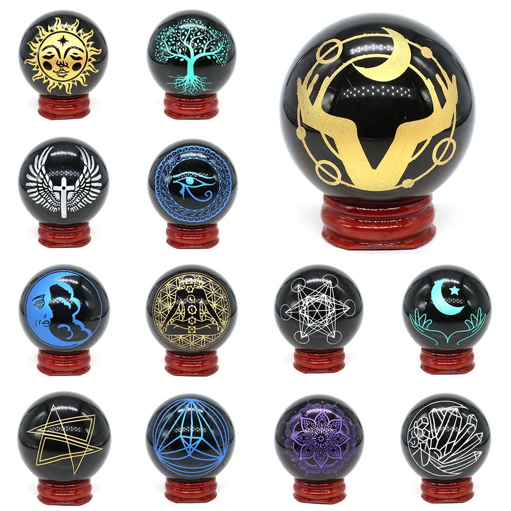 50MM Natural Stone Black Obsidian Ball for Witchcraft Healing Crystal Chakra Massage Sphere Wicca Home Decor Feng Shui Ornaments
50MM Natural Stone Black Obsidian Ball for Witchcraft Healing Crystal Chakra Massage Sphere Wicca Home Decor Feng Shui Ornaments
