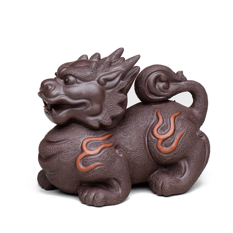 Yixing Zisha Kirin Mascot small ornaments Traditional handmade art sculpture, Home lucky mascot Flowerpot Tea set decoration
Yixing Zisha Kirin Mascot small ornaments Traditional handmade art sculpture, Home lucky mascot Flowerpot Tea set decoration