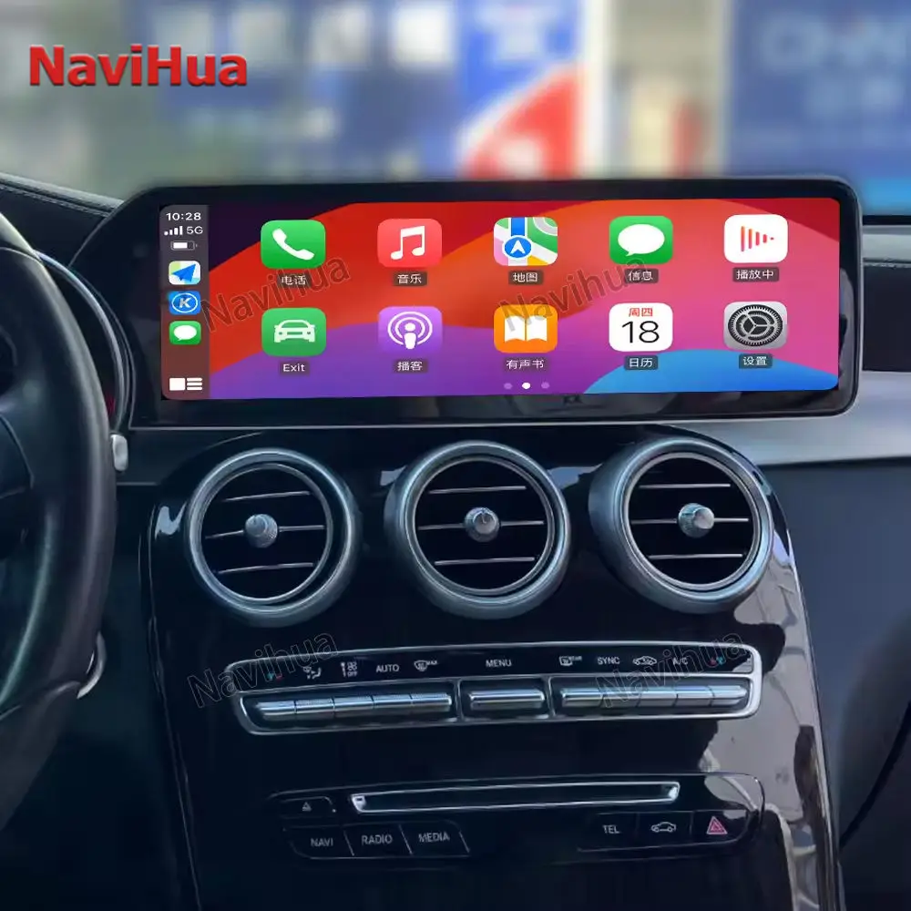 NaviHua для Mercedes Benz C GLC Class W205 X253 2015 Android автомобильное радио 14 9 дюймов с лезвием