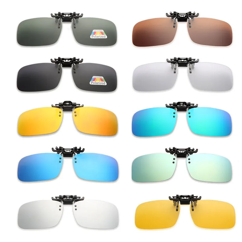 

Polarized Sunglasses Clip Car Driving Glasses For Myopia Glasses 180° Upturn Night Vision Glasses For Most Drive Fishing