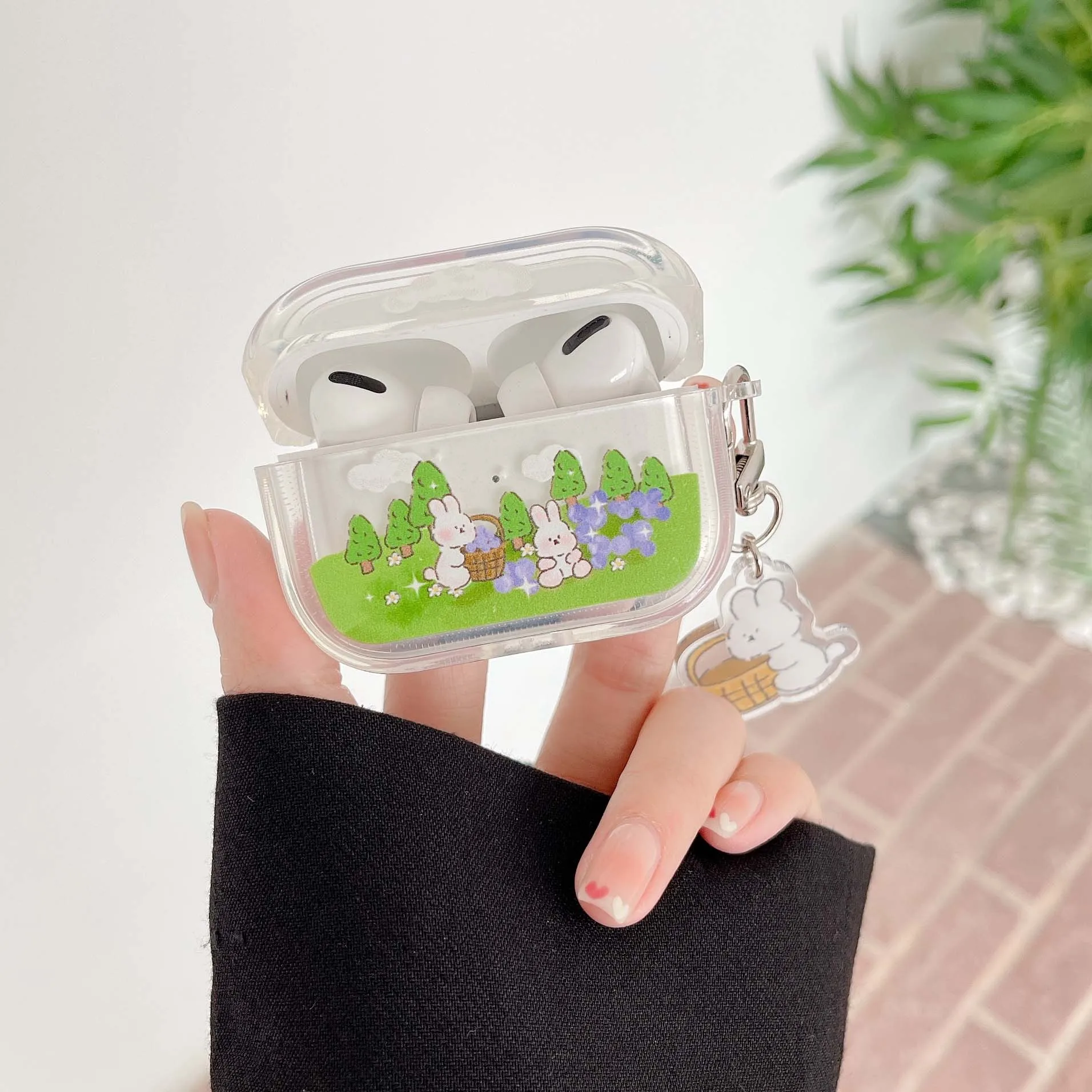 Funny bunny silicone shockproof earphone case clear headset charging box for apple airpod pro 3 2 1 wireless Bluetooth cover
Funny bunny silicone shockproof earphone case clear headset charging box for apple airpod pro 3 2 1 wireless Bluetooth cover