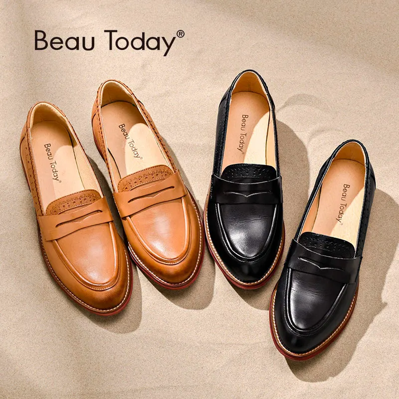 BeauToday Penny Loafers Women Sheepskin Moccasin Genuine Leather Slip On Pointed Toe Flats Plus Size Shoes Handmade 27013
BeauToday Penny Loafers Women Sheepskin Moccasin Genuine Leather Slip On Pointed Toe Flats Plus Size Shoes Handmade 27013