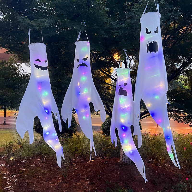 Halloween LED Light Hanging Ghost Pendants Outdoor Halloween Party Dress Up Glowing Spooky Lamp Horror Props Bar Home Decoration
Halloween LED Light Hanging Ghost Pendants Outdoor Halloween Party Dress Up Glowing Spooky Lamp Horror Props Bar Home Decoration