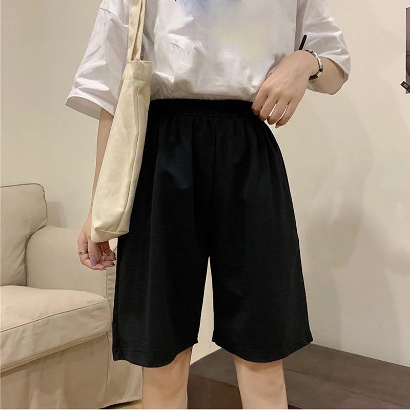 Korean pure cotton gray black women shorts fashion casual regular loose Big size straight solid elasticity jogger shorts female
Korean pure cotton gray black women shorts fashion casual regular loose Big size straight solid elasticity jogger shorts female