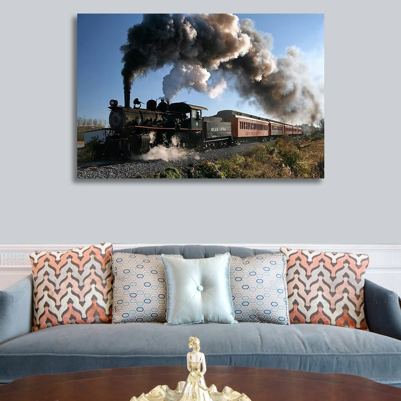 Classical Steam Locomotive Canvas Painting Posters and Prints Wall Art Trains Pictures for Living Room Home Decor Cuadros
Classical Steam Locomotive Canvas Painting Posters and Prints Wall Art Trains Pictures for Living Room Home Decor Cuadros