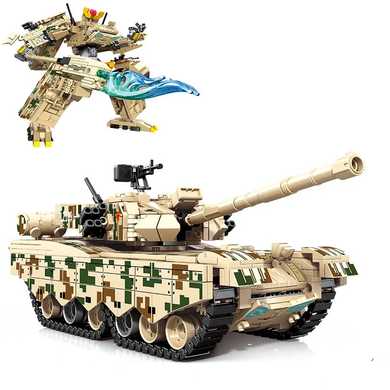 2 in 1 Deformation 99A Battle Tank Mecha Robot Military Block DIY Army Vehicle Building Brick Toy For Boy Kids
2 in 1 Deformation 99A Battle Tank Mecha Robot Military Block DIY Army Vehicle Building Brick Toy For Boy Kids