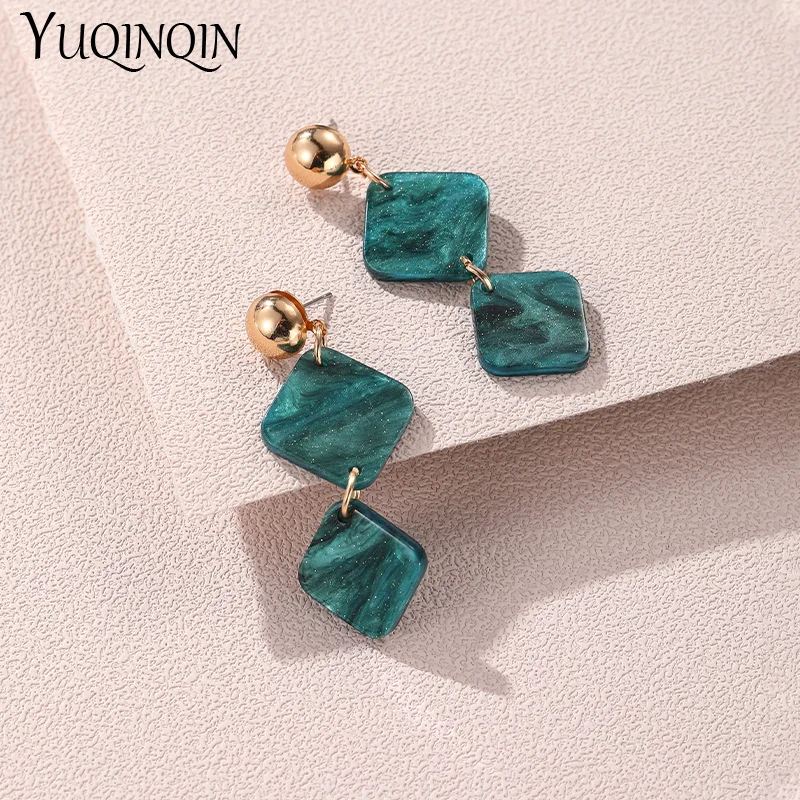 Vintage Big Geometric Drop Earrings For Women Long Round Party Dangle Earring Arcylic Bohemian Square Colourful Brincos Jewelry
Vintage Big Geometric Drop Earrings For Women Long Round Party Dangle Earring Arcylic Bohemian Square Colourful Brincos Jewelry
