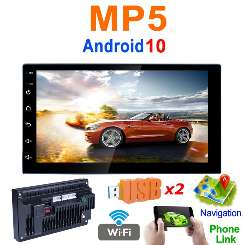 2 Din Car Radio 7Inch Touch Screen HD MP5 Mirror Link Bluetooth Video Player USB Aux Stereo Audio Car Audio 12V
2 Din Car Radio 7Inch Touch Screen HD MP5 Mirror Link Bluetooth Video Player USB Aux Stereo Audio Car Audio 12V