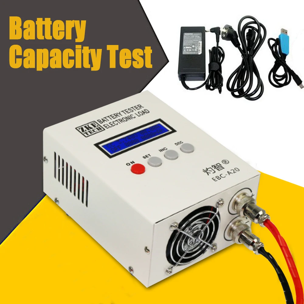 EBC-A20 Li-po Battery Capacity Tester Lithium Lead-acid 5A Charge 20A Discharge 85W Multifunction
EBC-A20 Li-po Battery Capacity Tester Lithium Lead-acid 5A Charge 20A Discharge 85W Multifunction