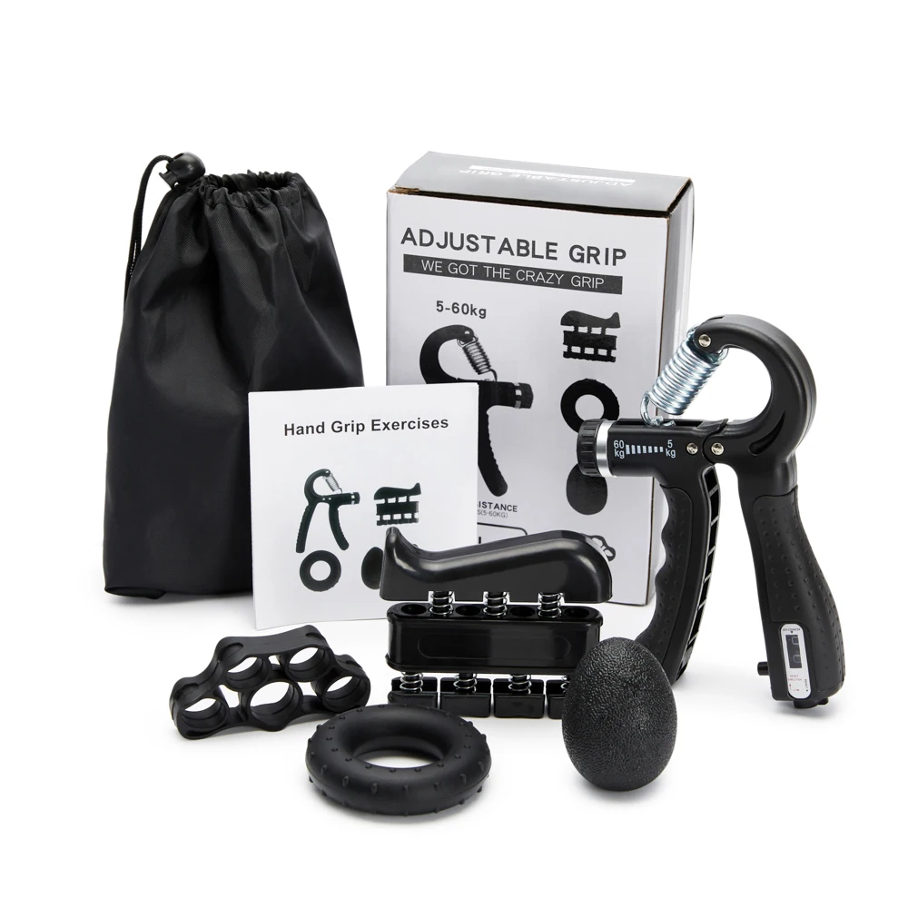 6 PCS/set Gym Fitness Adjustable Hand Grip Kit 5-60Kg Finger Forearm Strength Muscle Recovery Hand Grip Adjustable Count
6 PCS/set Gym Fitness Adjustable Hand Grip Kit 5-60Kg Finger Forearm Strength Muscle Recovery Hand Grip Adjustable Count