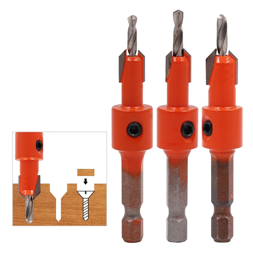 Woodworking Hex Shank Countersink Drill Bit High Carbon Steel Salad Drill Step Drill Bit 1/4" Tool Accessory
Woodworking Hex Shank Countersink Drill Bit High Carbon Steel Salad Drill Step Drill Bit 1/4" Tool Accessory