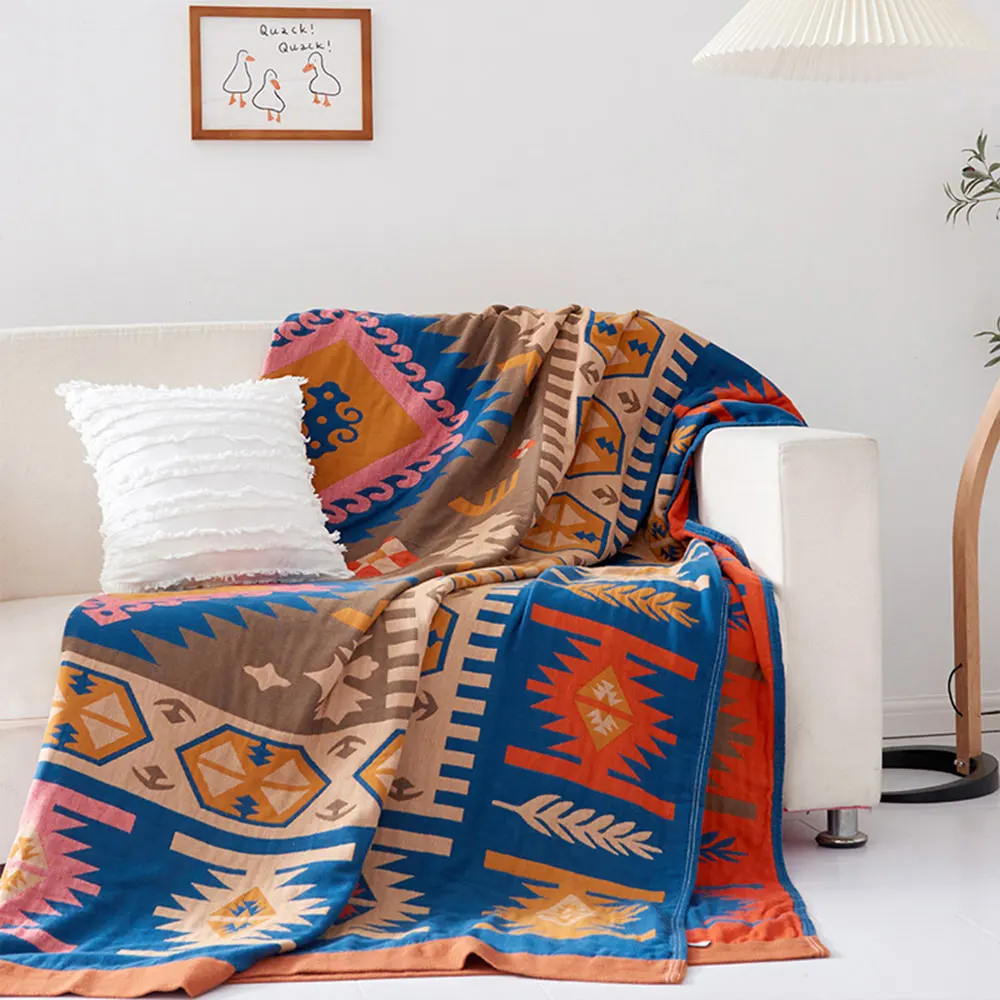 PAPA&MIMA Gauze Cotton Throws Blanket Yarn Dyed Single Full Queen Size Sheets Bedspread
PAPA&MIMA Gauze Cotton Throws Blanket Yarn Dyed Single Full Queen Size Sheets Bedspread