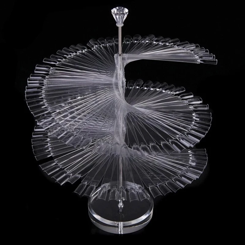 Transparent 120 Sticks Nail Art False Tips Polish Rotary Fan Rack Display False Nails Showing Shelf Rack Manicure Practice Tools
Transparent 120 Sticks Nail Art False Tips Polish Rotary Fan Rack Display False Nails Showing Shelf Rack Manicure Practice Tools