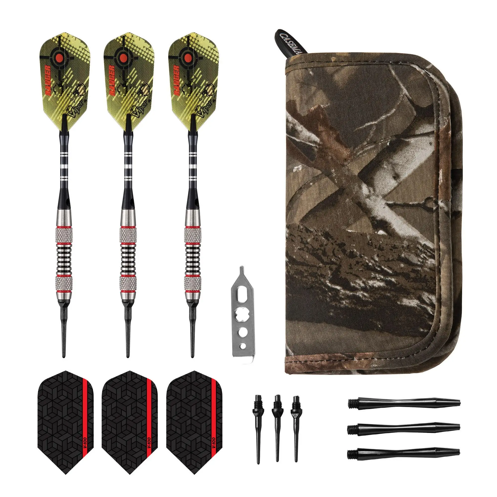 Ranger Tungsten мягкий наконечник Дартс красные кольца 18 граммов и Casemaster Realtree hardwood роскошный Камуфляжный Фотофон
Ranger Tungsten мягкий наконечник Дартс красные кольца 18 граммов и Casemaster Realtree hardwood роскошный Камуфляжный Фотофон