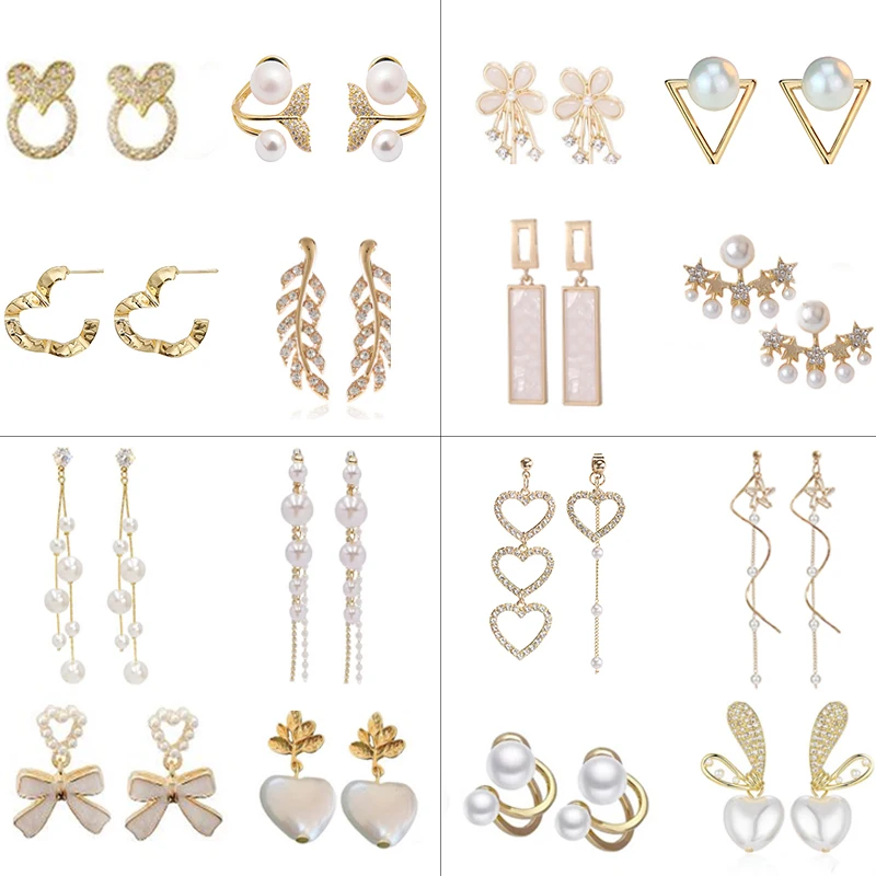 New Trend Earrings for Women Pearl Zircon Metal Earring Personality Korean Geometry Tassel Eardrop Fashion Womens Jewelry
New Trend Earrings for Women Pearl Zircon Metal Earring Personality Korean Geometry Tassel Eardrop Fashion Womens Jewelry
