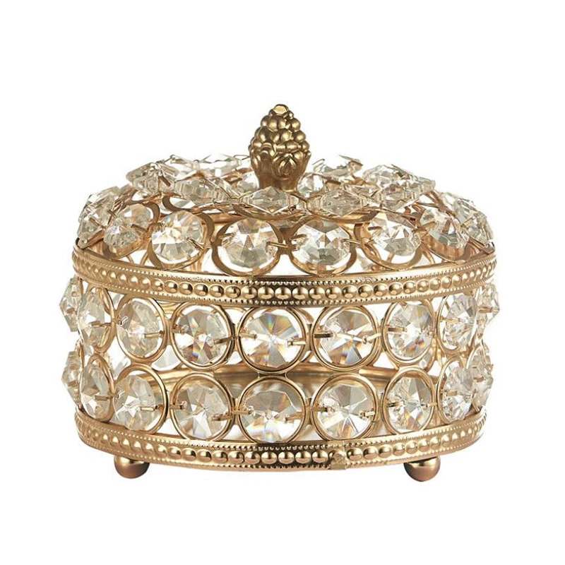 Crystal Jewelry Box Iron Art Plating Jewelry Box Watch Jewelry Crystal Storage Box Desktop Organizer Box
Crystal Jewelry Box Iron Art Plating Jewelry Box Watch Jewelry Crystal Storage Box Desktop Organizer Box