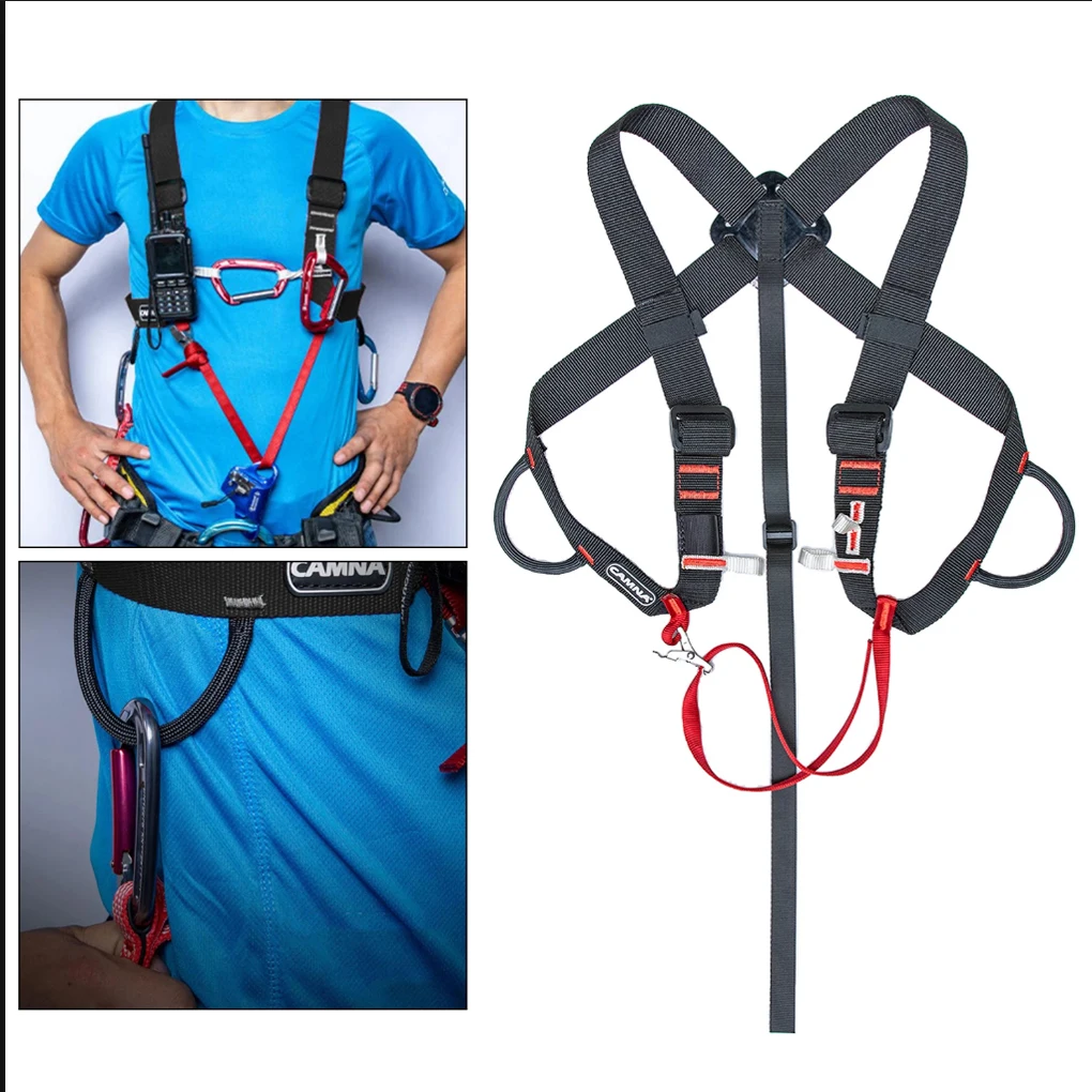 Climbing Chest Strap Comfortable Rock Climb Shoulder Straps Adjustable Caving Tools Body Fixator for Protection Black 
Climbing Chest Strap Comfortable Rock Climb Shoulder Straps Adjustable Caving Tools Body Fixator for Protection Black