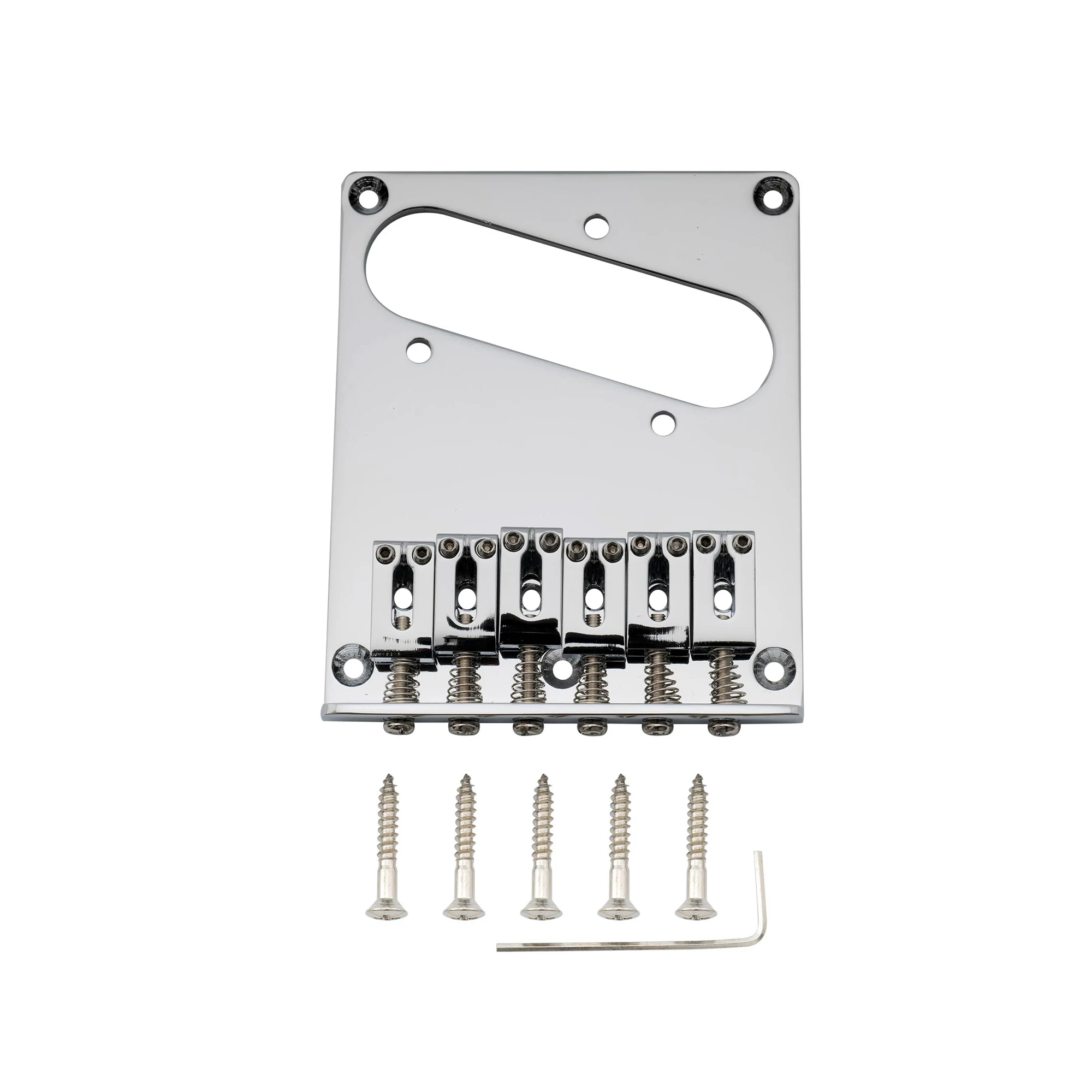 Musiclily Pro 54mm Modern Tele Bridge with Zinc Alloy 6-Saddle for Squier and Import Telecaster Style Electric Guitar, Chrome
Musiclily Pro 54mm Modern Tele Bridge with Zinc Alloy 6-Saddle for Squier and Import Telecaster Style Electric Guitar, Chrome