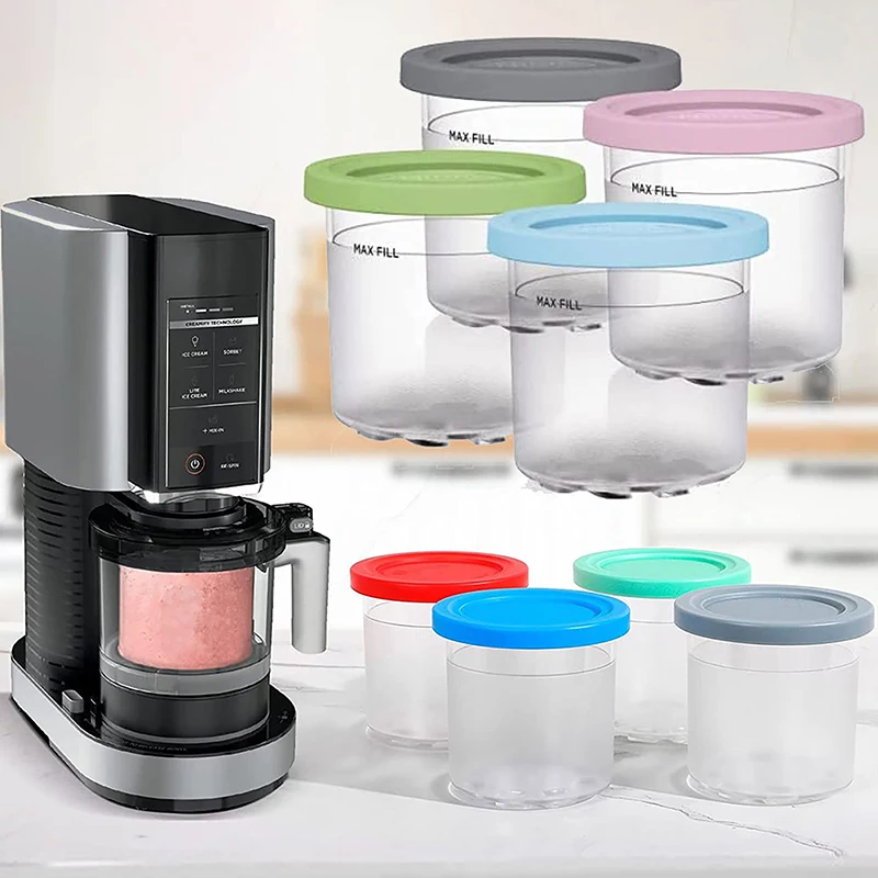 Ice Cream Pints Cup For Ninja For NC299AM C300s Reusable Can Store Ice Cream Gelato Containers With Sealing Lid Spoon Random
Ice Cream Pints Cup For Ninja For NC299AM C300s Reusable Can Store Ice Cream Gelato Containers With Sealing Lid Spoon Random