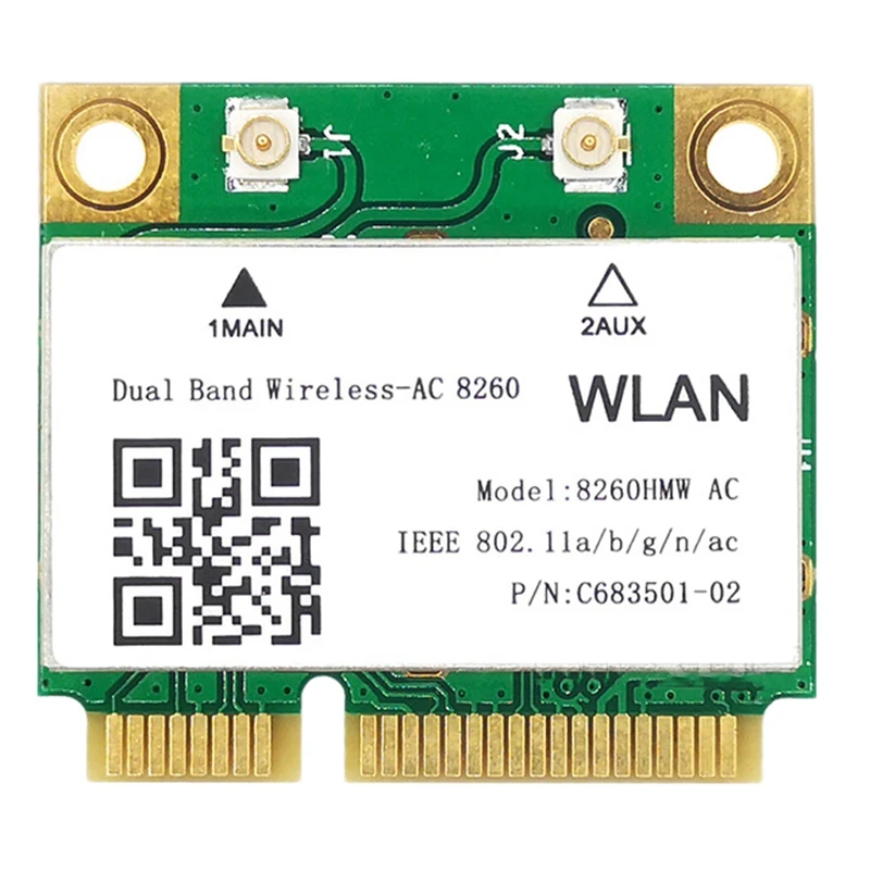 Сетевая карта 1200 Мбит/с 8260Hmw Ac 2,4G + 5G Mini Pci-E карта 4,2 Bluetooth Wi-Fi карта 802.11Ac 867 Мбит/с для ноутбуков/компьютеров
Сетевая карта 1200 Мбит/с 8260Hmw Ac 2,4G + 5G Mini Pci-E карта 4,2 Bluetooth Wi-Fi карта 802.11Ac 867 Мбит/с для ноутбуков/компьютеров