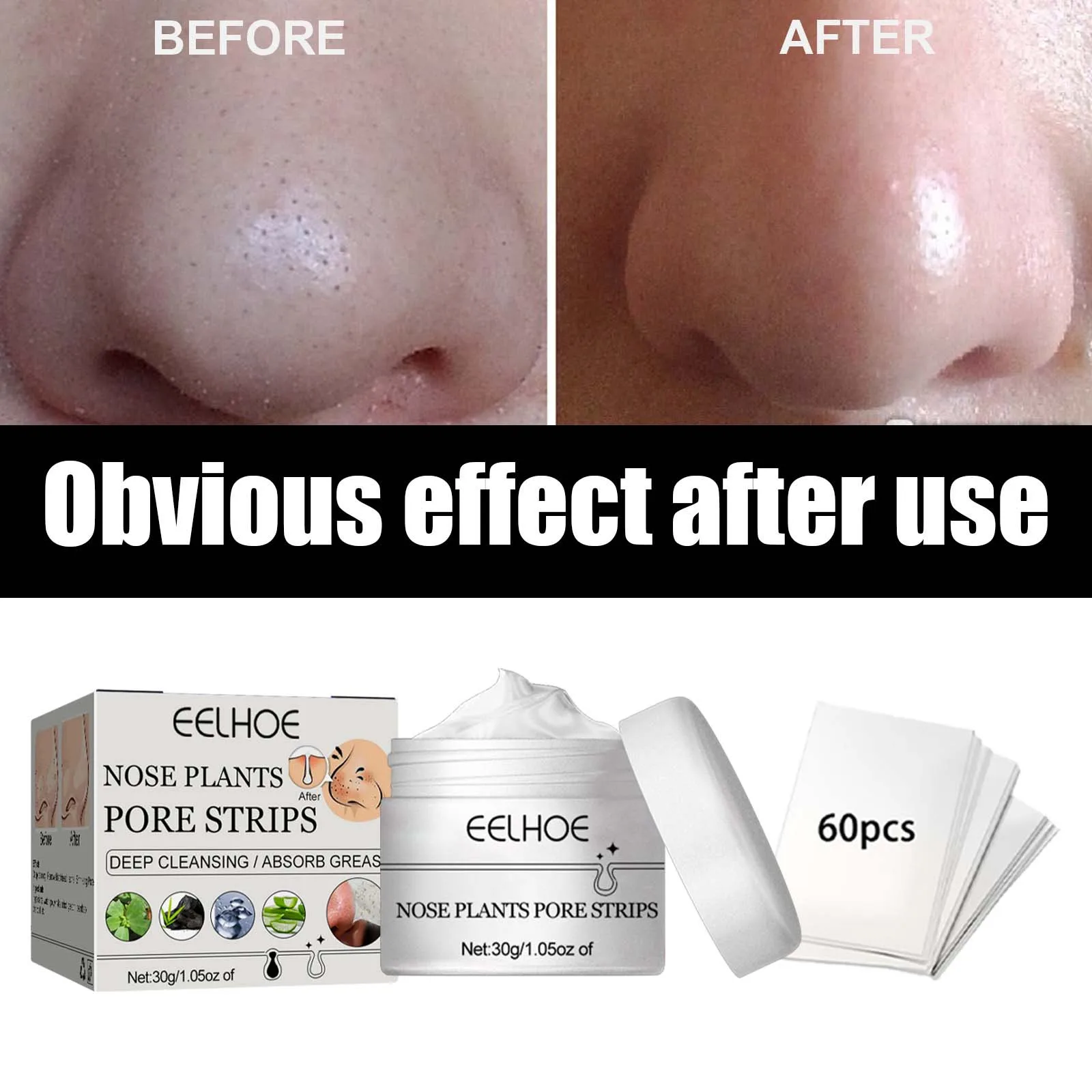 Remove Blackhead Nose Mask 30g Nose Pore Strip Tearing Mask Peeling Acne Treatment Nasal Patch Deep Cleansing Tighten Nose Mask 
Remove Blackhead Nose Mask 30g Nose Pore Strip Tearing Mask Peeling Acne Treatment Nasal Patch Deep Cleansing Tighten Nose Mask