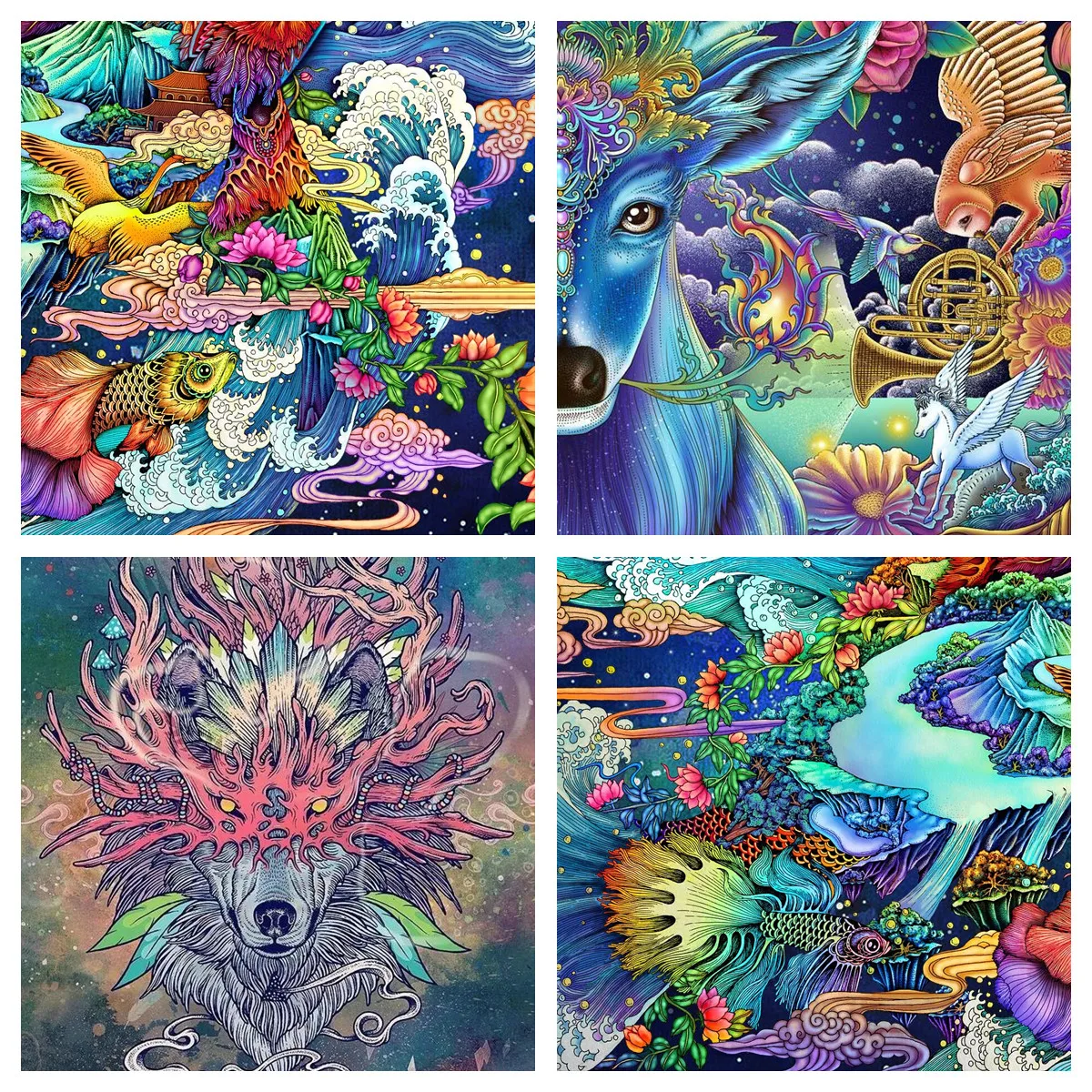 5D Diamond Painting Wolf and Deer Diamond Embroidery Wolf Animal Pattern Cross Stitch Set Full Circle Drilling Home Decoration
5D Diamond Painting Wolf and Deer Diamond Embroidery Wolf Animal Pattern Cross Stitch Set Full Circle Drilling Home Decoration