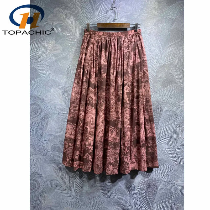 5.6 High Quality Vintage Temperament Cotton Animal Print Pleated High Waist A-Line Midi Skirt Women
5.6 High Quality Vintage Temperament Cotton Animal Print Pleated High Waist A-Line Midi Skirt Women