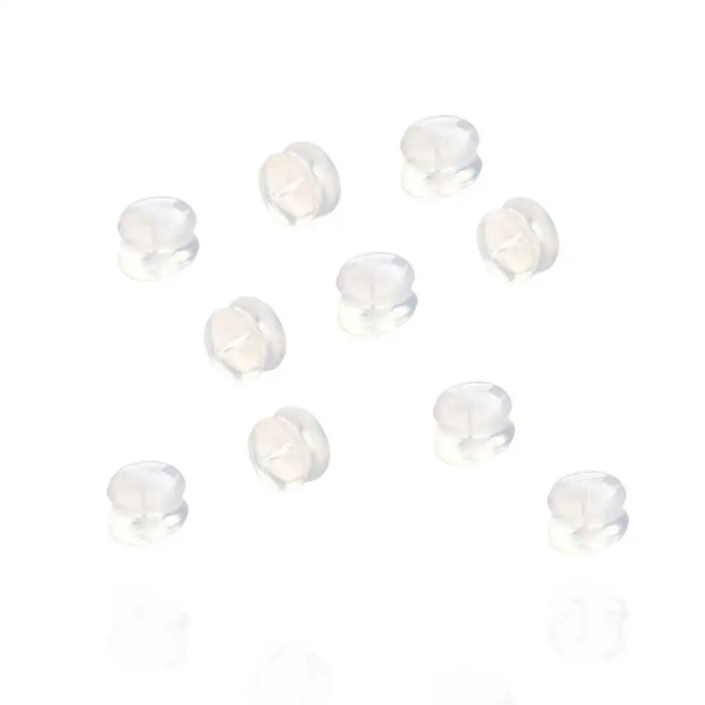 Pack of 10 Earring Back Plugs Women Accessories Exquisite Pocket-size Earrings Caps Practical Silicone Earplugs
Pack of 10 Earring Back Plugs Women Accessories Exquisite Pocket-size Earrings Caps Practical Silicone Earplugs