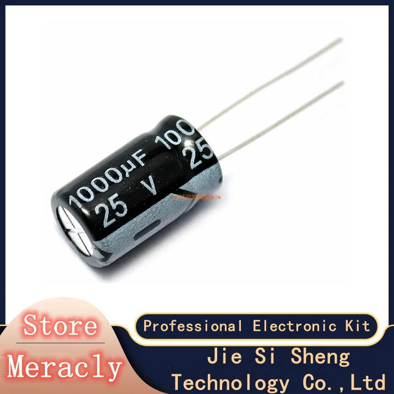 10PCS Aluminum electrolytic capacitor 1000 uf 25v size 10*17mm 25 V / 1000 UF Electrolytic Capacitor 1000UF 25V
10PCS Aluminum electrolytic capacitor 1000 uf 25v size 10*17mm 25 V / 1000 UF Electrolytic Capacitor 1000UF 25V