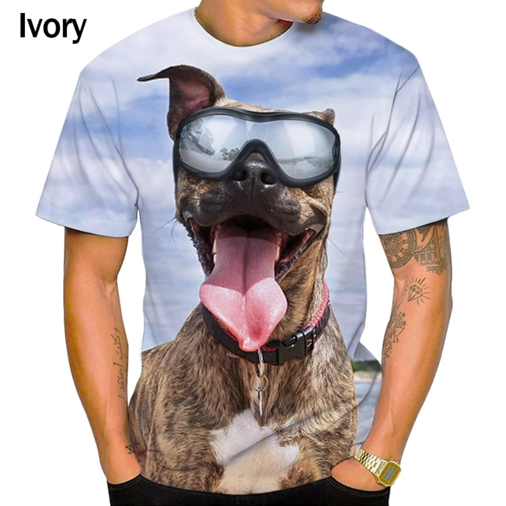 Interesting Men's T-shirt 3D Printed Animal Dog Print Short Sleeves, Cool Summer Casual Shirt, Oversized Short Sleeves
Interesting Men's T-shirt 3D Printed Animal Dog Print Short Sleeves, Cool Summer Casual Shirt, Oversized Short Sleeves
