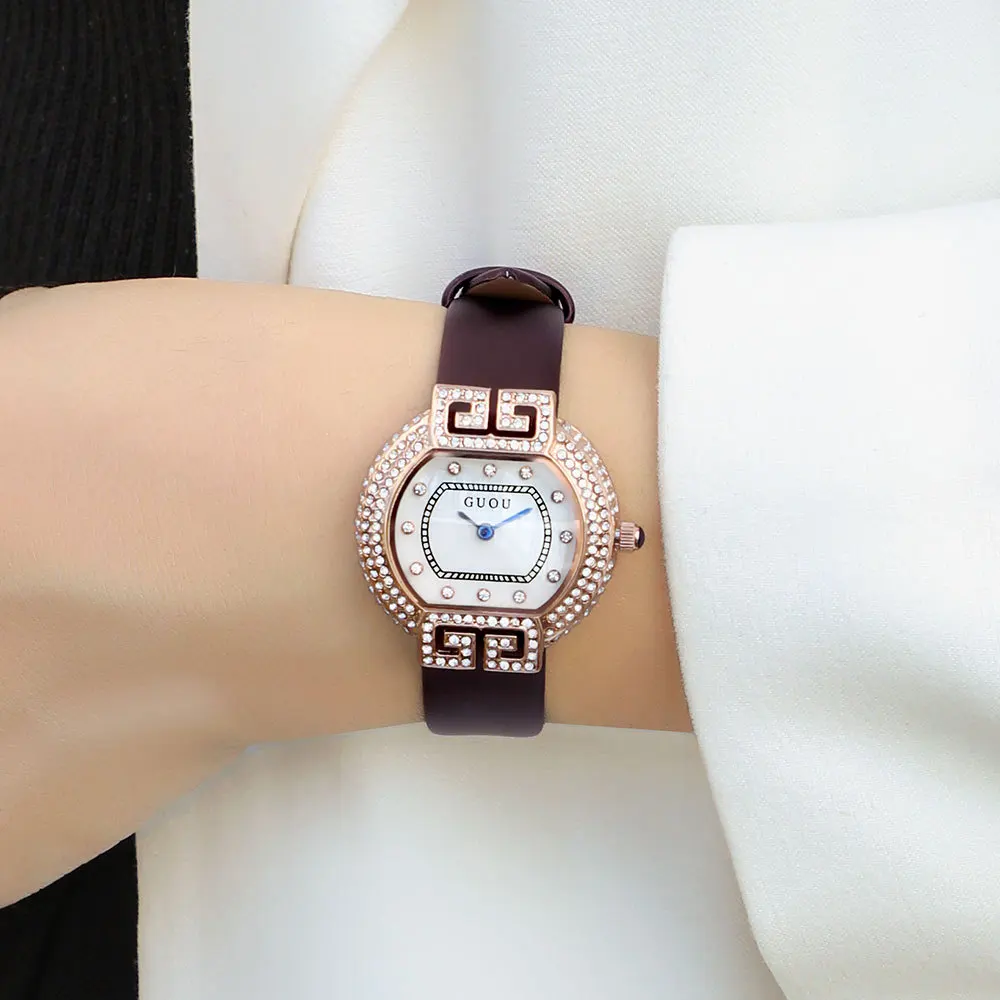 Women Quartz Watch Luxury Niche Diamond Iced Rhinestone Inlay Dial Female Vintage Rose Gold Case New Watches Ladies Wristwatch
Women Quartz Watch Luxury Niche Diamond Iced Rhinestone Inlay Dial Female Vintage Rose Gold Case New Watches Ladies Wristwatch