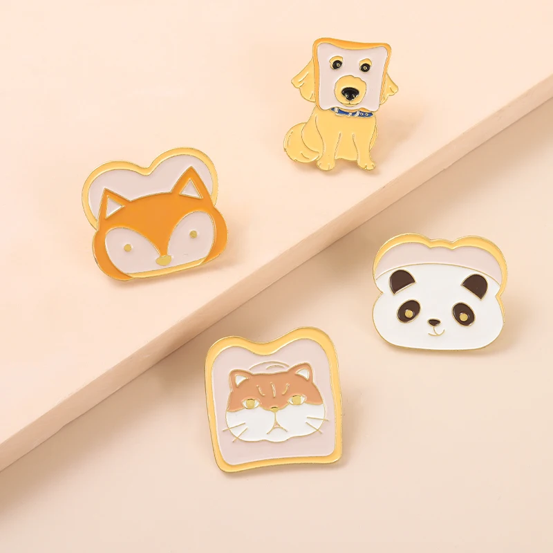 Bread Slice Panda Fox Enamel Pins Custom Cute Dog Brooches For Unisex Bag Cartoon Backpack Decoration Badge Jewelry Gift
Bread Slice Panda Fox Enamel Pins Custom Cute Dog Brooches For Unisex Bag Cartoon Backpack Decoration Badge Jewelry Gift