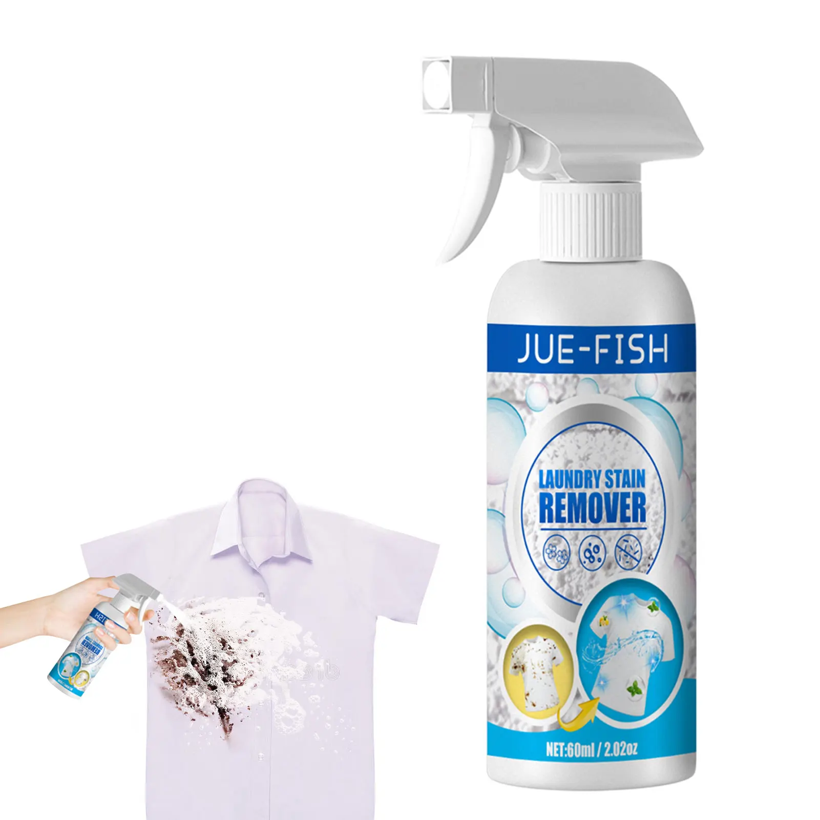 60ml Laundry Cleansing Spray Foam Safe Gentle Effective Fabric Cleaner Household Sofa Carpet Clothing Car Interior CleaningSpray
60ml Laundry Cleansing Spray Foam Safe Gentle Effective Fabric Cleaner Household Sofa Carpet Clothing Car Interior CleaningSpray