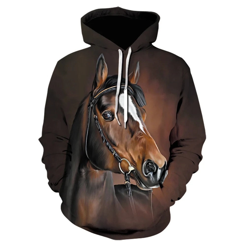 2023 Hot Sale Sweatshirt Men Women 3D Hoodies Print Brown Horse Animal Pattern Pullover Unisex Casual Creative Oversized Hoodie
2023 Hot Sale Sweatshirt Men Women 3D Hoodies Print Brown Horse Animal Pattern Pullover Unisex Casual Creative Oversized Hoodie