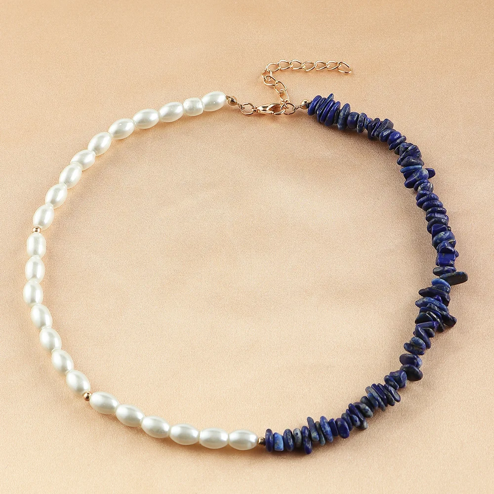 Natural Stone Beaded Pearls Choker Necklace for Women Pearls Chain Necklace Fashion Clavicle Jewelry Gold Boho Accessories
Natural Stone Beaded Pearls Choker Necklace for Women Pearls Chain Necklace Fashion Clavicle Jewelry Gold Boho Accessories
