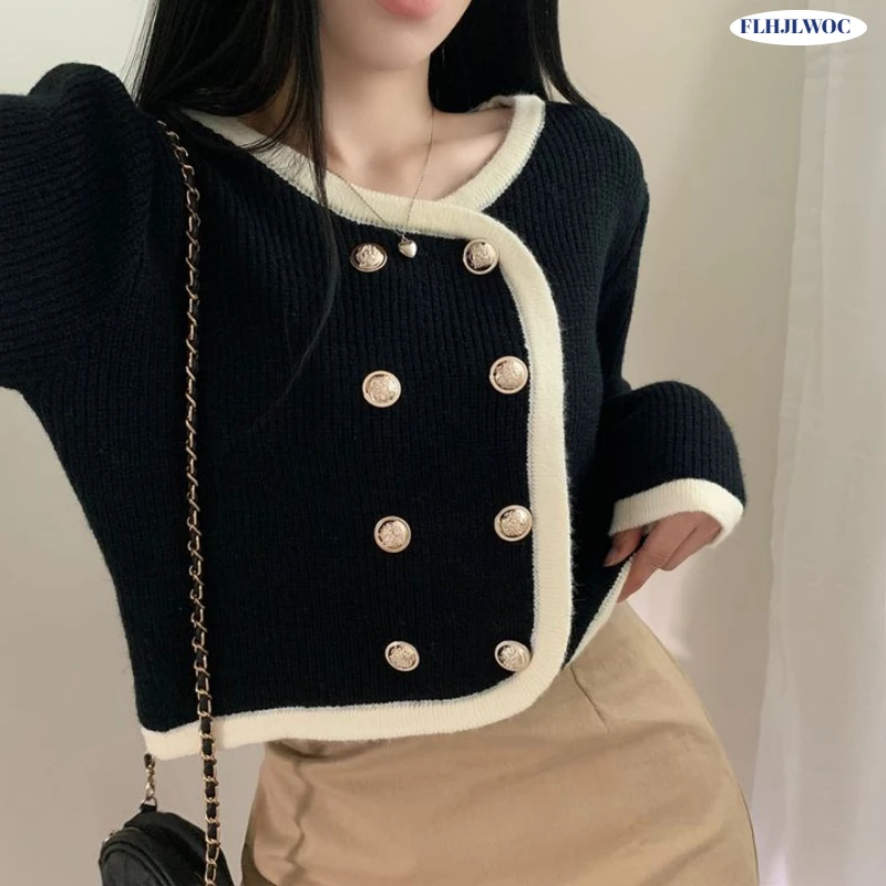 Шикарная Корейская одежда, зимняя и Весенняя верхняя одежда, Женский Милый однотонный двубортный короткий свитер в японском стиле для дево...
Шикарная Корейская одежда, зимняя и Весенняя верхняя одежда, Женский Милый однотонный двубортный короткий свитер в японском стиле для дево...