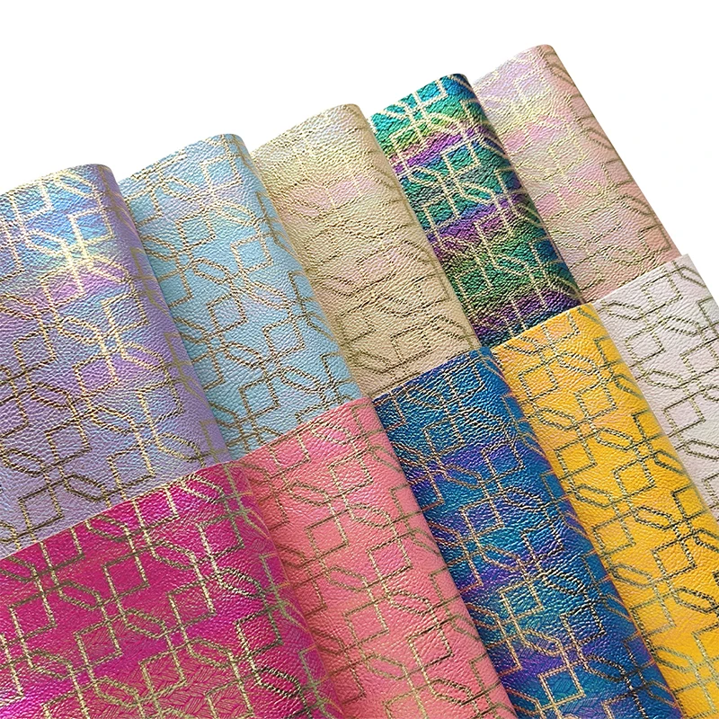 46x135cm Rainbow Metallic Pattern Faux Leather PU Synthetic Leather Fabric for Home Textile DIY Sewing Craft Material
46x135cm Rainbow Metallic Pattern Faux Leather PU Synthetic Leather Fabric for Home Textile DIY Sewing Craft Material