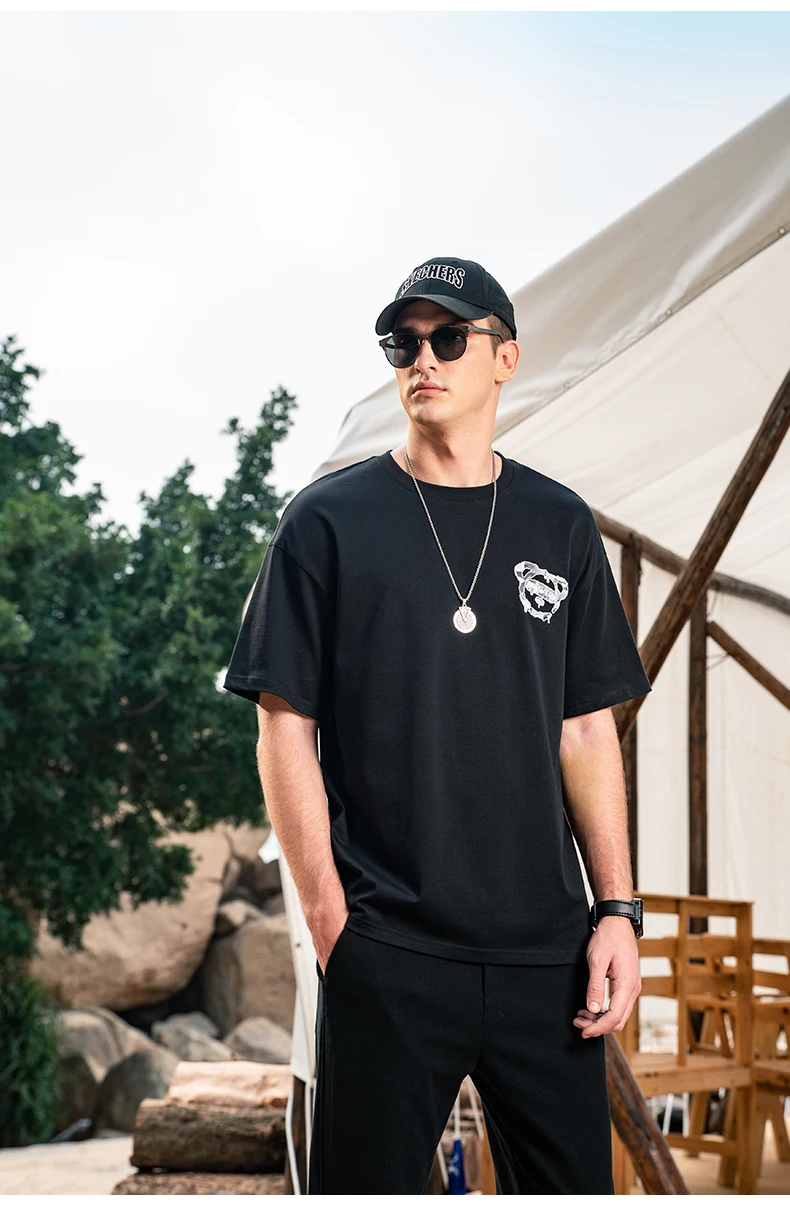 2423 2023 New Summer Street Bear Printing Heavy Cotton Men's Short Sleeve T-shirt
2423 2023 New Summer Street Bear Printing Heavy Cotton Men's Short Sleeve T-shirt