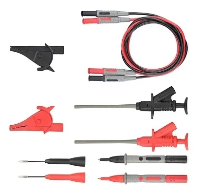 Multimeter test pen general digital probe, banana plug, crocodile clip, pen line test hook hook needle
Multimeter test pen general digital probe, banana plug, crocodile clip, pen line test hook hook needle