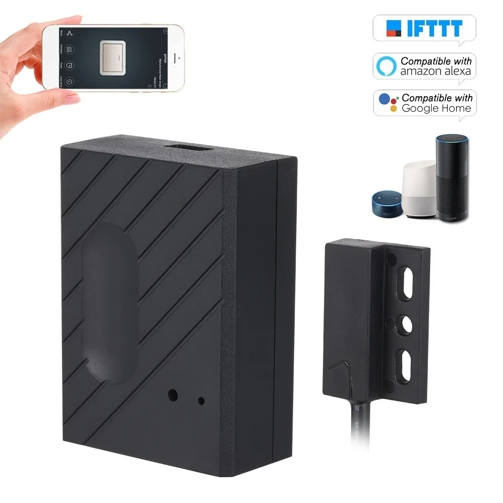 WiFi Smart Switch Garage Door Controller Compatible Garage Door Opener Smart Phone Remote Control APP "eWeLink"
WiFi Smart Switch Garage Door Controller Compatible Garage Door Opener Smart Phone Remote Control APP "eWeLink"