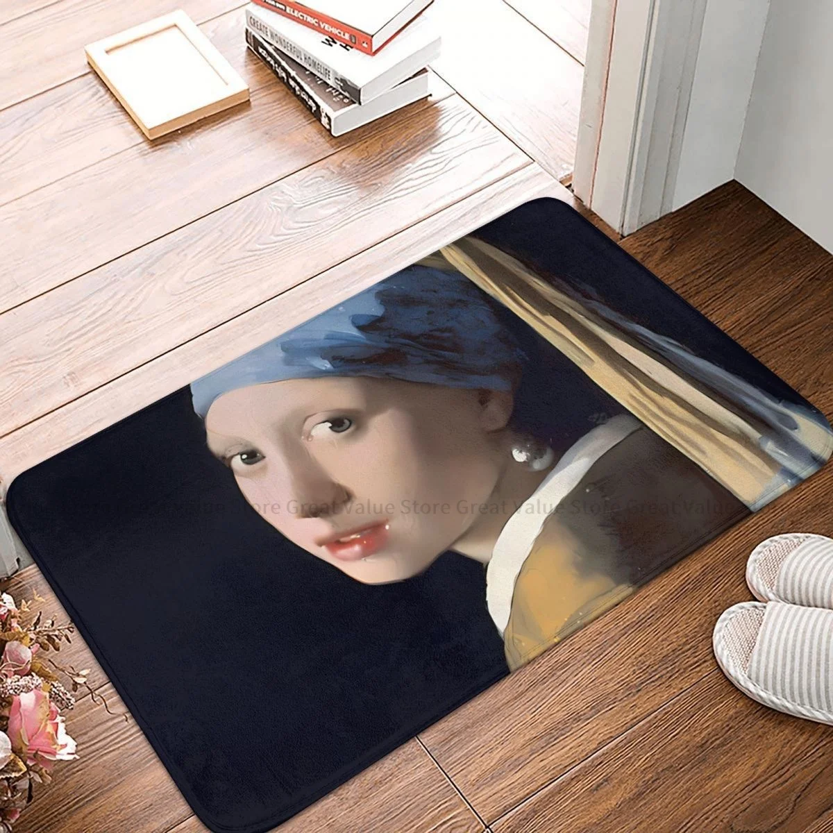 Oil Painting Art Bedroom Mat GIRL WITH A PEARL EARRING JOHANNES VERMEER Doormat Kitchen Carpet Balcony Rug Home Decoration
Oil Painting Art Bedroom Mat GIRL WITH A PEARL EARRING JOHANNES VERMEER Doormat Kitchen Carpet Balcony Rug Home Decoration