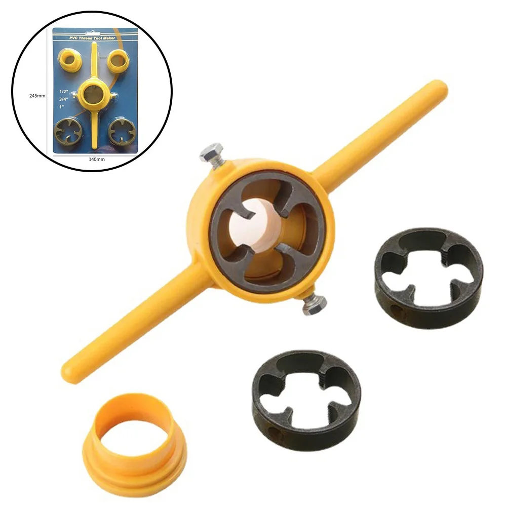 6pcs Professional Manual Pipe Threader Powerful 1/2 3/4 1 Inch Plumbing PVC Thread Tool Maker Screw Die Set Hand Tool Easy Apply
6pcs Professional Manual Pipe Threader Powerful 1/2 3/4 1 Inch Plumbing PVC Thread Tool Maker Screw Die Set Hand Tool Easy Apply