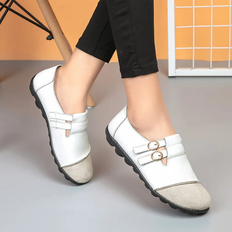 NEW 22 Women Shoes Genuine Leather Shoes Casual Flats Loafers Women Spring Autumn Ballet Flats Patchwork Designed
NEW 22 Women Shoes Genuine Leather Shoes Casual Flats Loafers Women Spring Autumn Ballet Flats Patchwork Designed