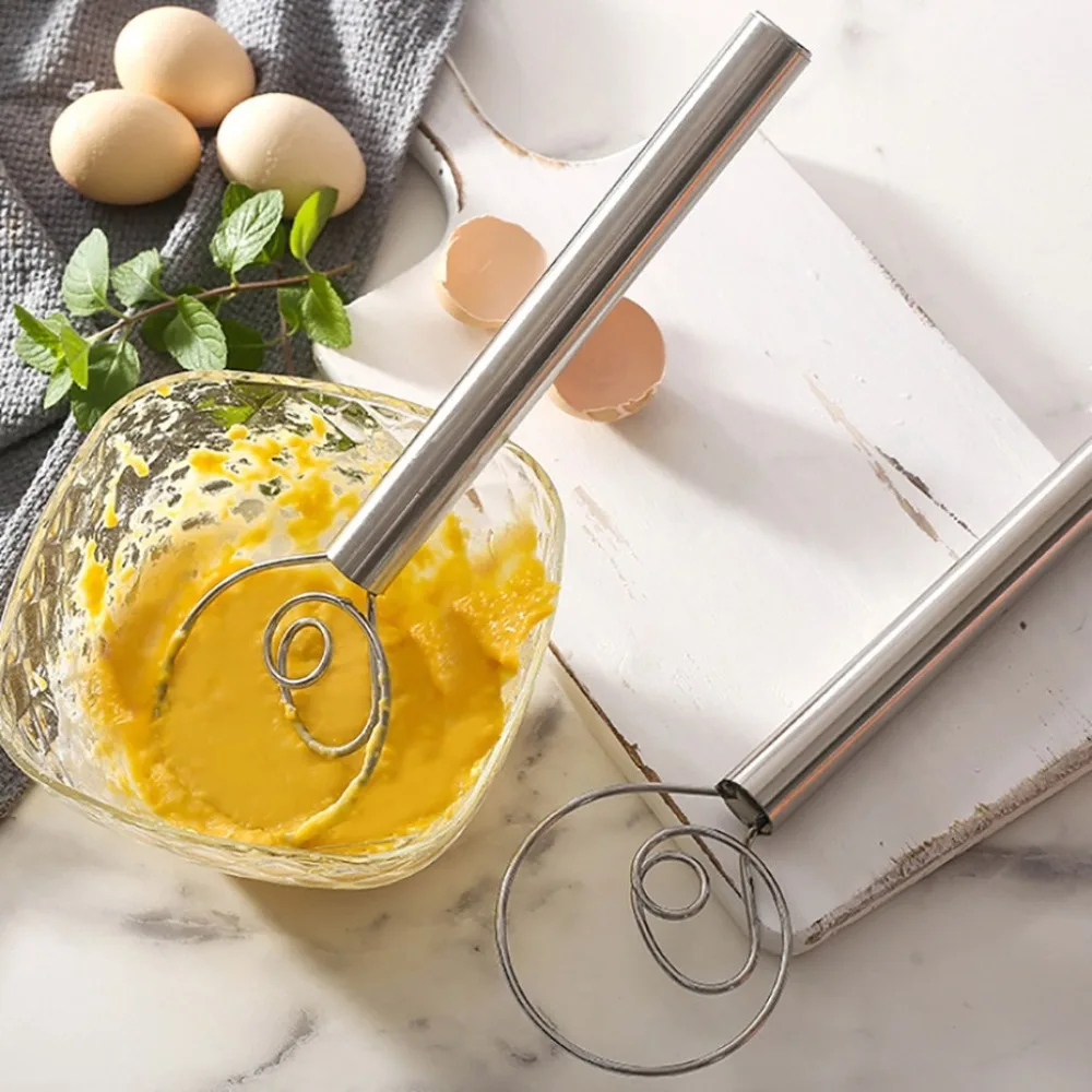 Danish Dough Whisk Bread Mixing Tool Stainless Steel Bread Dutch Whisk for Bread Handle Kitchen Mixer and Blender Baking Cake
Danish Dough Whisk Bread Mixing Tool Stainless Steel Bread Dutch Whisk for Bread Handle Kitchen Mixer and Blender Baking Cake